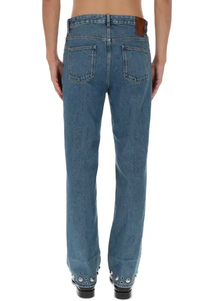 Blugi drepti Valentino Garavani Jeans With Metal Details DENIM Barbati (BM 19610609) 4
