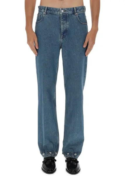 Blugi drepti Valentino Garavani Jeans With Metal Details DENIM Barbati (BM 19610609) 1