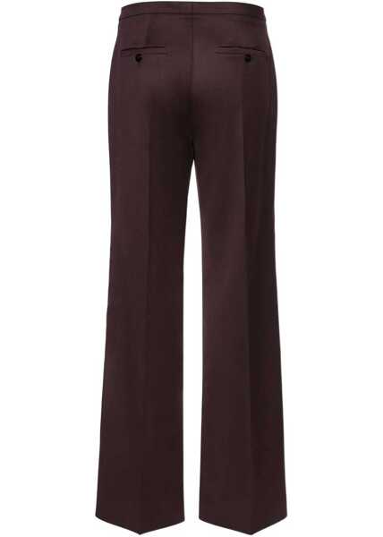 Pantaloni casual Magda Butrym Wool Pants BORDEAUX Femei (BM 19610645) 3