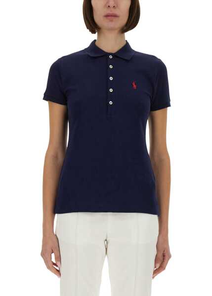 Tricouri Polo Ralph Lauren Polo With Logo BLUE Femei (BM 19610657) 2
