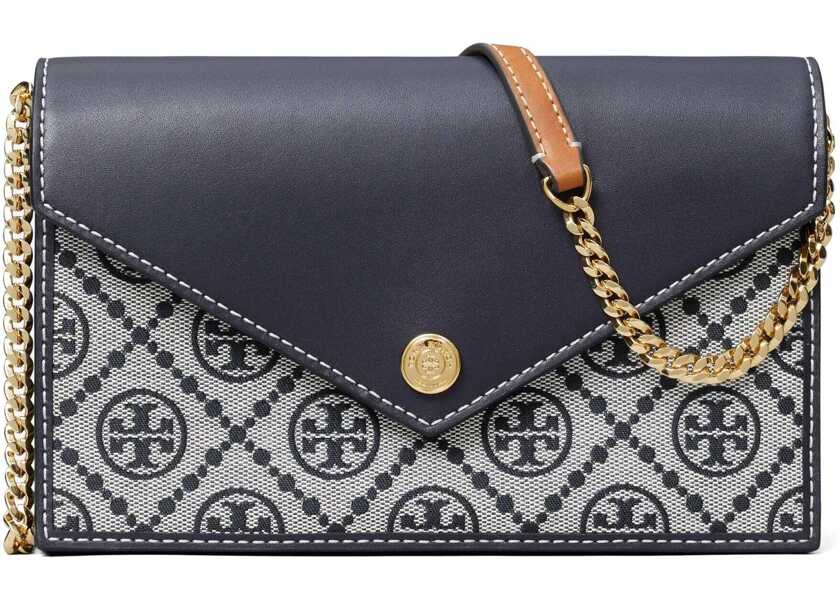 Portofele Tory Burch Wallet With Chain BLUE Femei (BM 19610699) 1