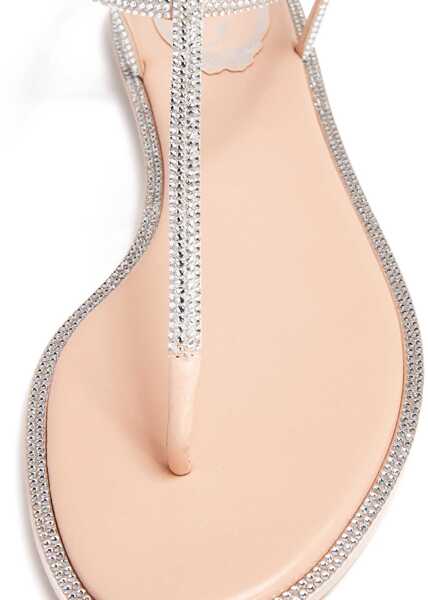 Sandale Rene Caovilla Diana Sandals with crystals BEIGE SATIN/G.SHADOW STRASS Femei (BM 19610936) 3