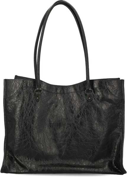 Genti de mana Balenciaga Le City Tote Bag Medium BLACK Femei (BM 19610978) 2