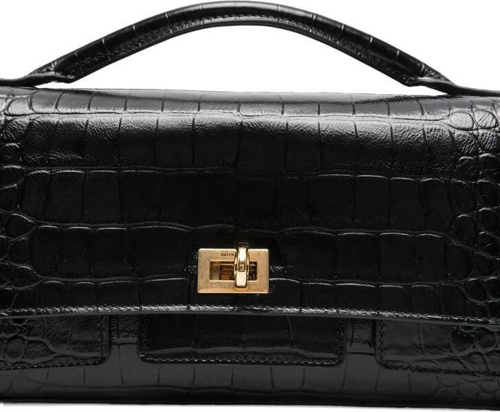 Genti Balenciaga Bel Air Small Clutch With Shoulder Strap BLACK Femei (BM 19610987) 3