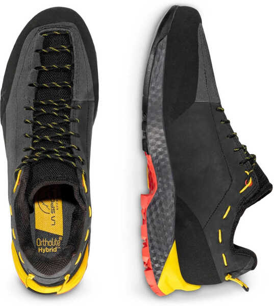 Incaltaminte trekking La Sportiva TX Guide Leather Carbon/Yellow Black Barbati (BM 19611002) 5