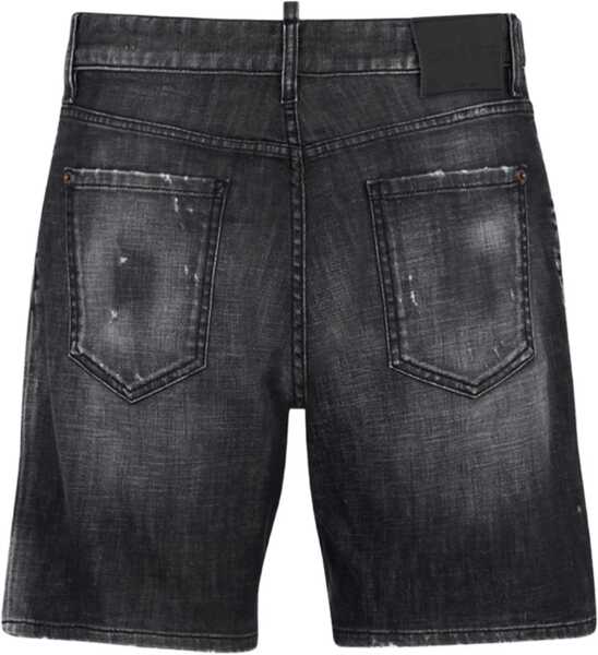 Pantaloni scurti DSQUARED2 Washed Marine Shorts BLACK Barbati (BM 19611017) 2