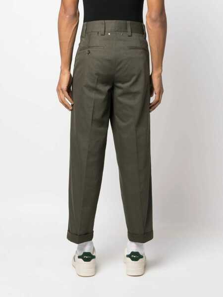 Pantaloni casual Golden Goose Chino Trousers MILITARY GREEN Barbati (BM 19611026) 4