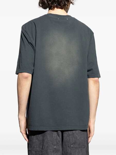 Tricouri Golden Goose Journey unisex T-shirt BLEACHED WASHED BLACK Barbati (BM 19611032) 4