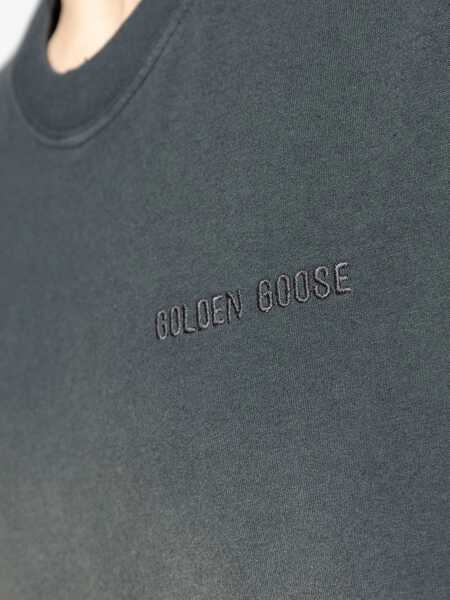 Tricouri Golden Goose Journey unisex T-shirt BLEACHED WASHED BLACK Barbati (BM 19611032) 5