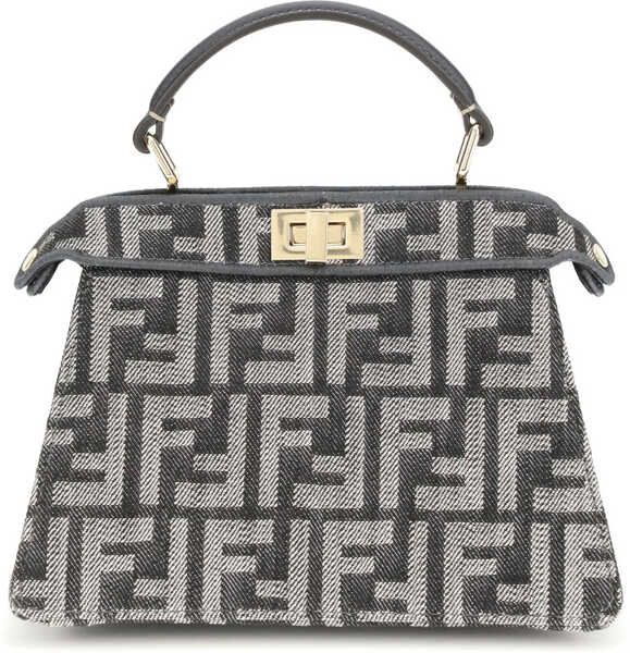 Genti de mana Fendi FF Peekaboo ISeeU Handbag NEROBLU NOTTEOS Femei (BM 19611044) 1