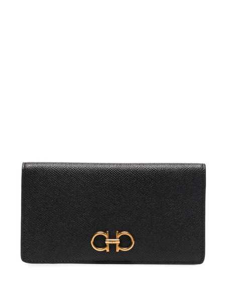 Portofele Ferragamo Gancini wallet Black Femei (BM 19611936) 1