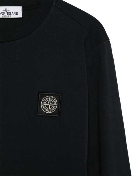 Tricouri Stone Island LONG SLEEVE T-SHIRT Blue Baieti (BM 19615551) 3