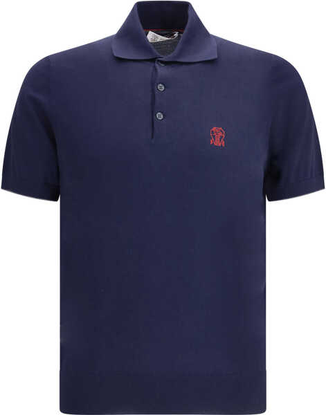 Tricouri Polo Brunello Cucinelli Short-sleeved Polo NAVY Barbati (BM 19615574) 1