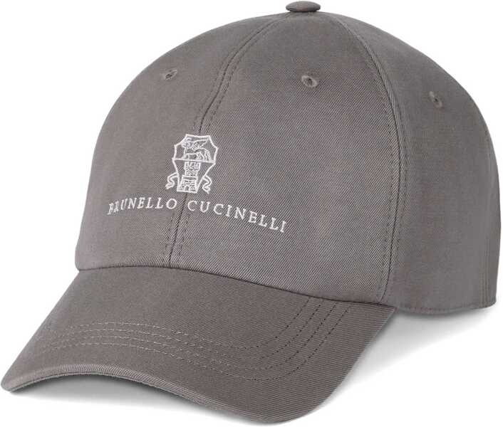 Sepci Brunello Cucinelli Logoed Baseball Hat NOCCIOLAPERLA Barbati (BM 19615595) 1