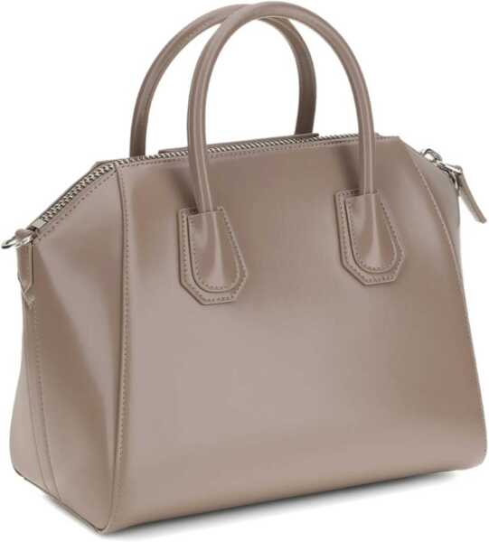 Genti de mana Givenchy Antigona small leather Box Handbag TAUPE Femei (BM 19615601) 2