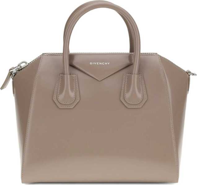 Genti de mana Givenchy Antigona small leather Box Handbag TAUPE Femei (BM 19615601) 1