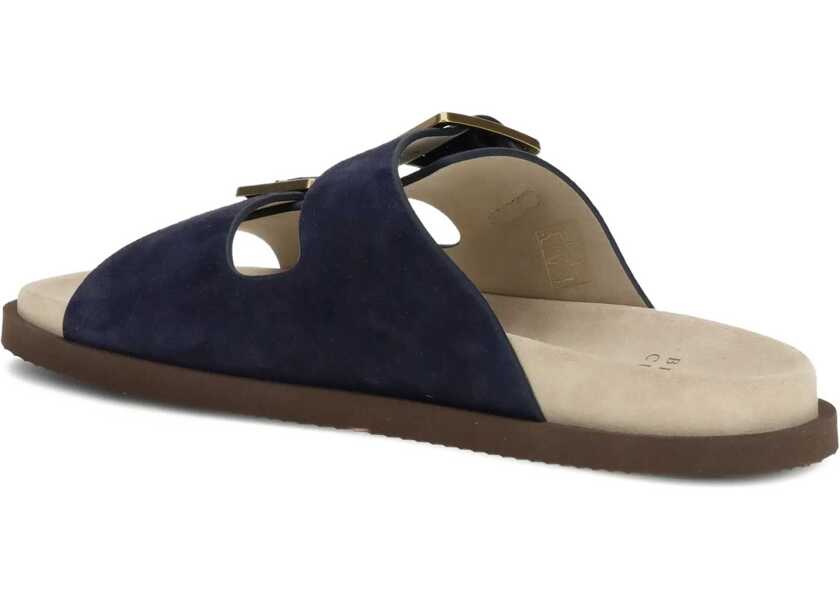 Sandale Brunello Cucinelli Suede Sandals AVIOCAMEL Barbati (BM 19615607) 4