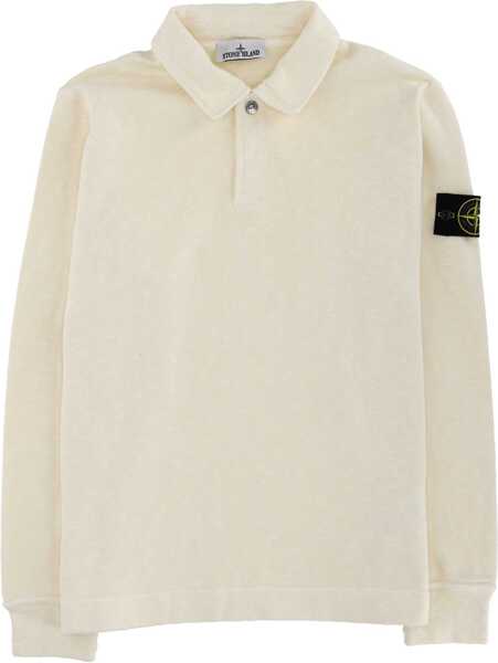 Tricouri Polo Stone Island Cotton Vanis Polo Shirt IVORY Barbati (BM 19615691) 1
