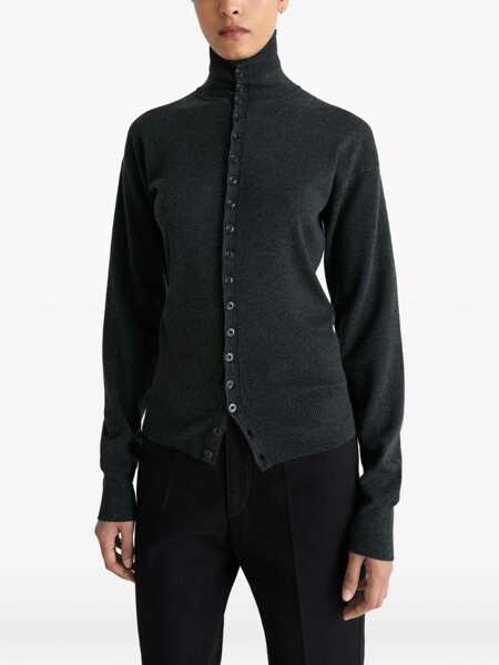 Cardigane LEMAIRE High Collar Cardigan GREY Femei (BM 19616168) 3