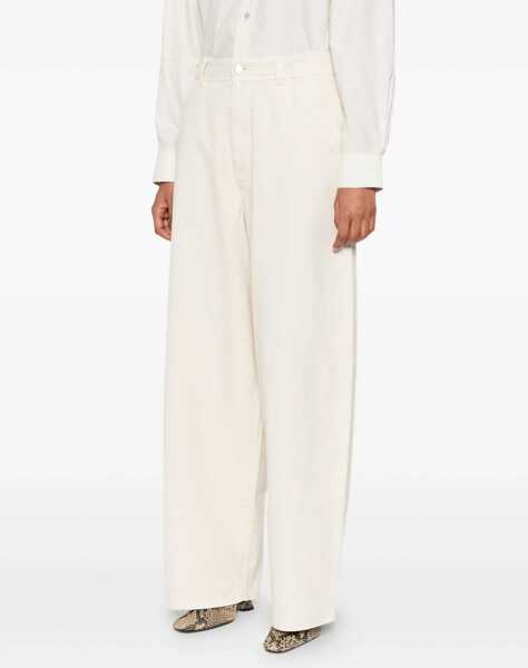 Pantaloni casual LEMAIRE Cotton Pants BEIGE Femei (BM 19616171) 3