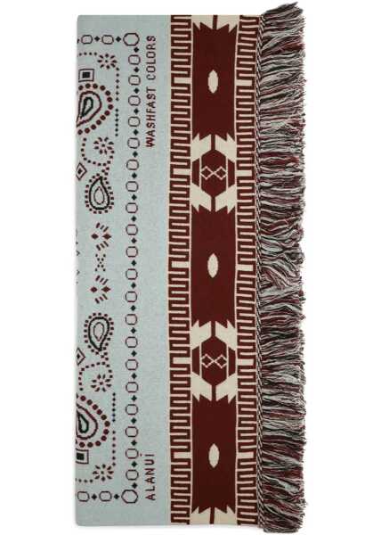 Sepci ALANUI Bandana jacquard Blanket CYAN CELESTE Femei (BM 19616255) 2