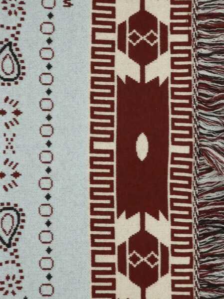 Sepci ALANUI Bandana jacquard Blanket CYAN CELESTE Femei (BM 19616255) 4