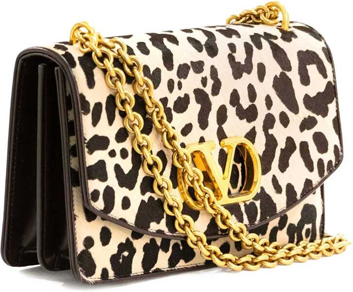 Genti de umar Valentino Garavani Animalier pony effect Shoulder Bag NATURALE-TESTA DI MORO/OAK BROWN Femei (BM 19616264) 2