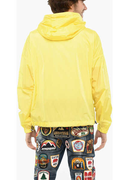 Jachete DSQUARED2 Nylon Jacket With Hood Yellow Barbati (BM 19616354) 2