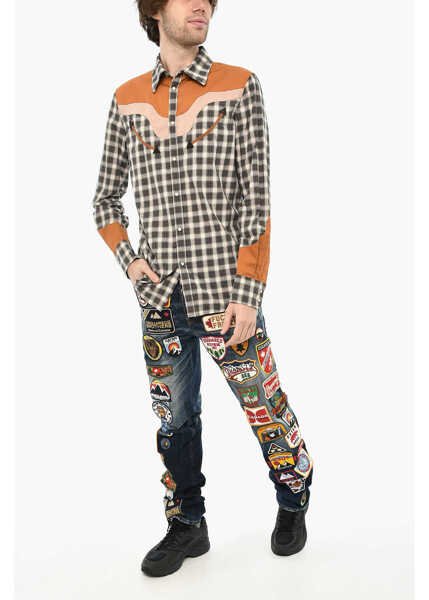 Camasi casual DSQUARED2 Check Shirt With Snap Buttons Multicolor Barbati (BM 19616369) 4