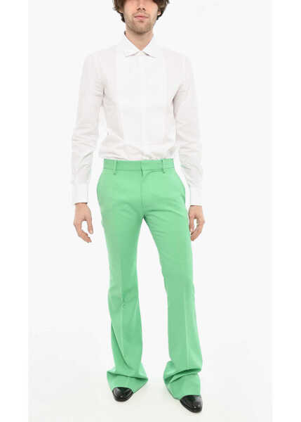 Pantaloni casual DSQUARED2 Virgin Wool Single Pleated Pants Green Barbati (BM 19616387) 4