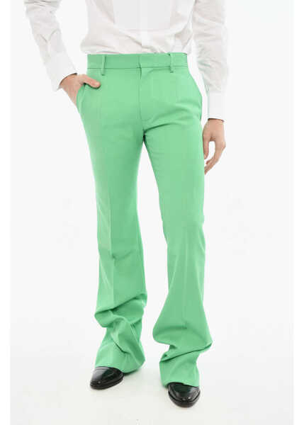 Pantaloni casual DSQUARED2 Virgin Wool Single Pleated Pants Green Barbati (BM 19616387) 1