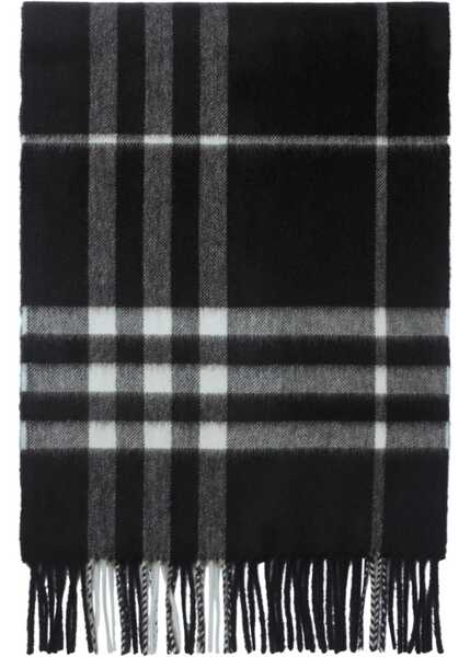 Esarfe Burberry Embroidered cashmere Scarf BLACK/CALICO Femei (BM 19616537) 2