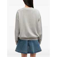 Hanorace Dama - Hanorace Ganni Margot Kitty Print crewneck sweatshirt Grey Femei (BM 19616580) - B-mall.ro