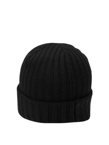 Caciuli Ganni Wool blend beanie Black Femei (BM 19616658) 3