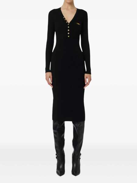 Rochii Elisabetta Franchi WOMANS KNITTED DRESS Black   Femei (BM 19621572) 2