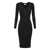 Elisabetta Franchi WOMAN'S KNITTED DRESS Black  