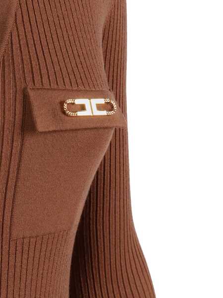 Rochii Elisabetta Franchi WOMANS KNITTED DRESS Beige Femei (BM 19621575) 3