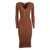 Elisabetta Franchi WOMAN'S KNITTED DRESS Beige