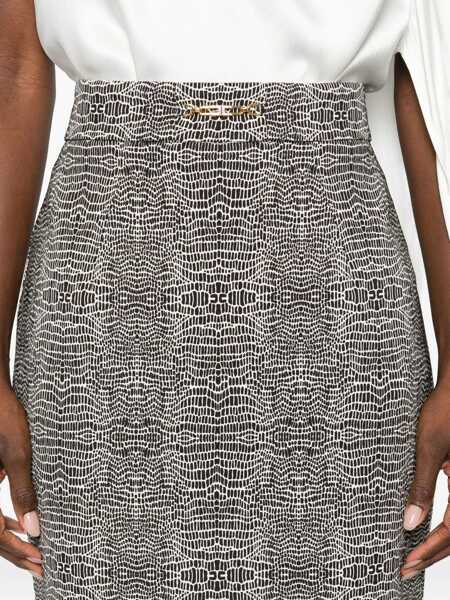 Fuste Elisabetta Franchi WOMENS SKIRT Black   Femei (BM 19621590) 5