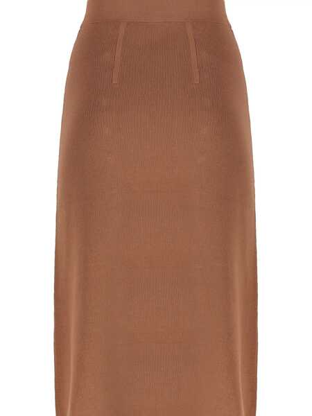 Fuste Elisabetta Franchi WOMANS KNITTED SKIRT Beige Femei (BM 19621593) 2