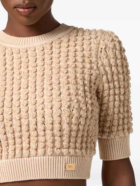 Pulovere Elisabetta Franchi WOMENS KNITTED SWEATER Beige Femei (BM 19621614) 5