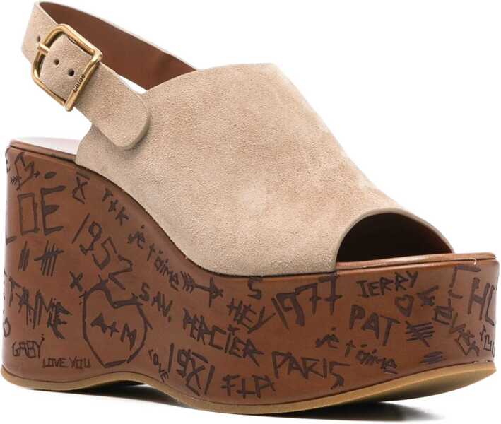 Sandale Chloe Maxime wedge Sandals DESERT SAND Femei (BM 19621625) 2