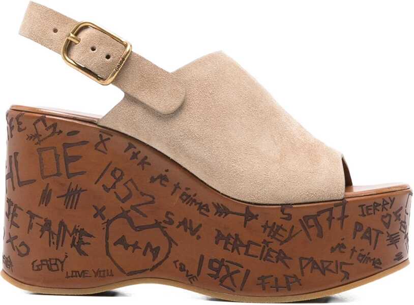 Sandale Chloe Maxime wedge Sandals DESERT SAND Femei (BM 19621625) 1
