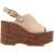 Chloe Maxime wedge Sandals DESERT SAND