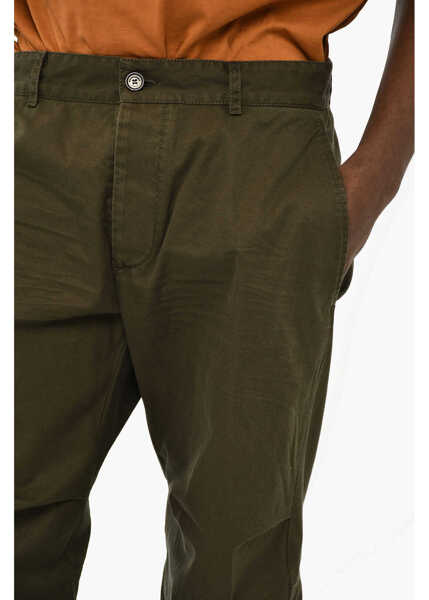 Pantaloni casual DSQUARED2 Cotton Chino Skipper Pants Green Barbati (BM 19621718) 3