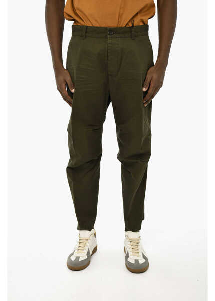 Pantaloni casual DSQUARED2 Cotton Chino Skipper Pants Green Barbati (BM 19621718) 1