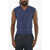 DSQUARED2 Cable Knit Sleeveless V-Neck Sweater Blue
