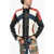 DSQUARED2 Leather Color Block Jacket White