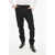 DSQUARED2 Virgin Wool Cigarette Fit Pants With Rhinestone Side Band Black