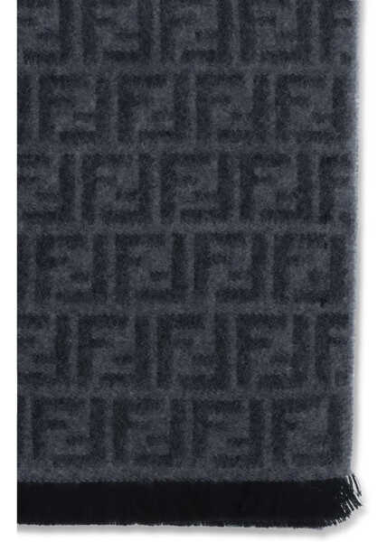 Esarfe Fendi SCIARPA 45X196 FF ZUCCA GRIGIO/ANTRACITE Barbati (BM 19621784) 3